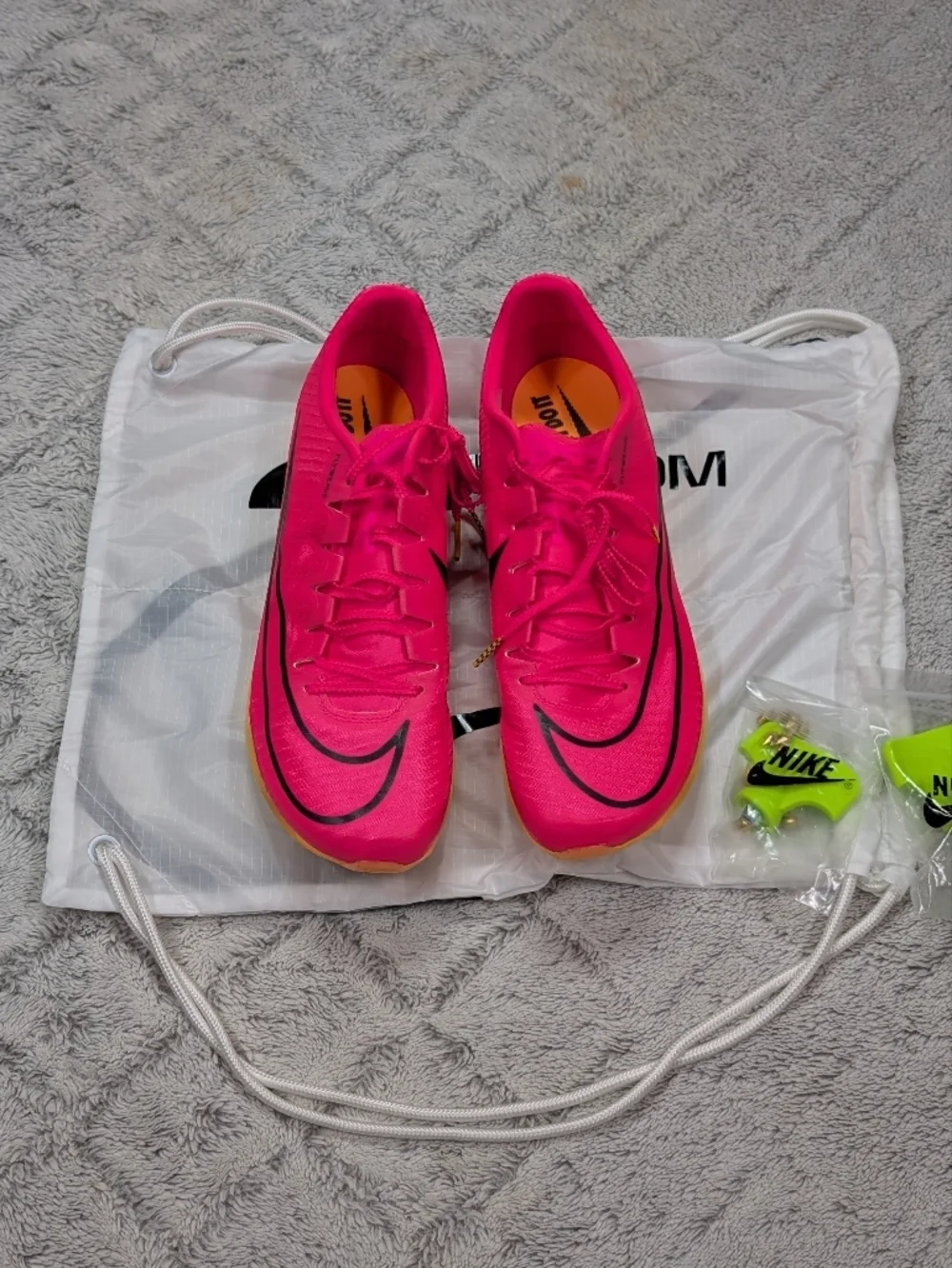Nike Air Zoom Maxfly Hyper Pink Black Track Spikes Shoes Mens 14 DH5359-600 NEW